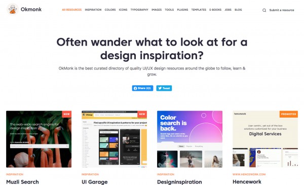 Okmonk - Best UI/UX Resources