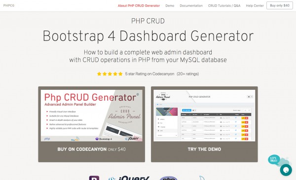 PHP CRUD Generator