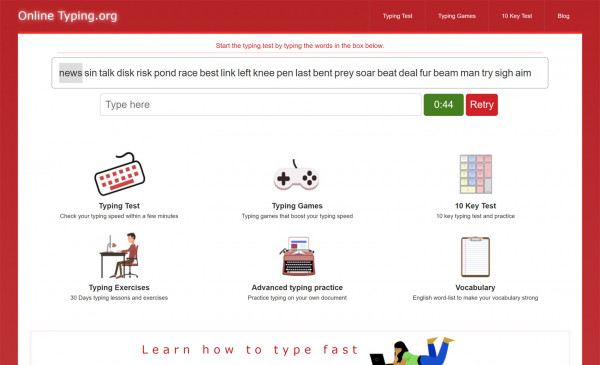 Online Typing Test