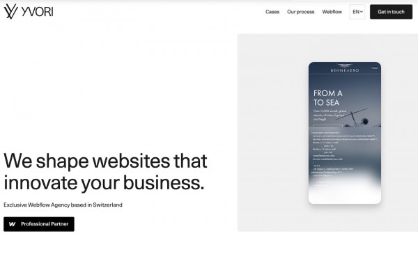YVORI AG  webflow agency