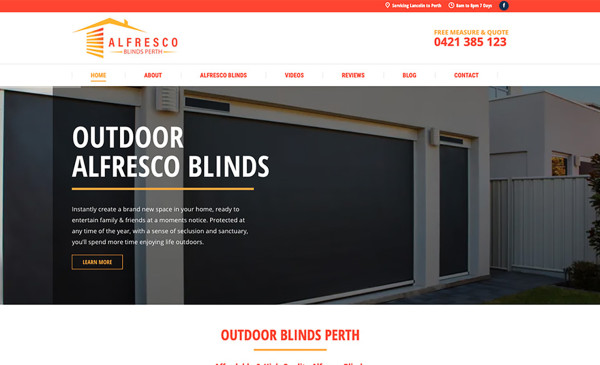 Alfresco Blinds Perth