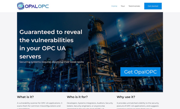 OPC UA Vulnerability Scanner OpalOPC