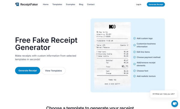 Receipt Faker