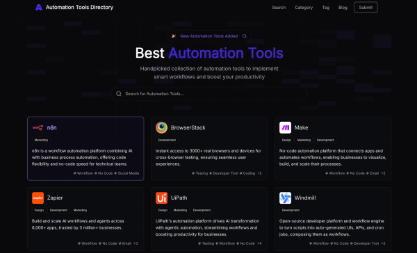 Automation Tools Directory