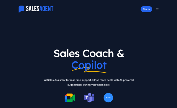 SalesAgent Chat