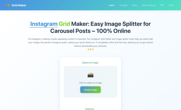 Instagram grid maker