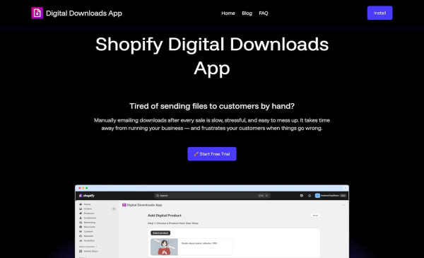 Digital Downloads App