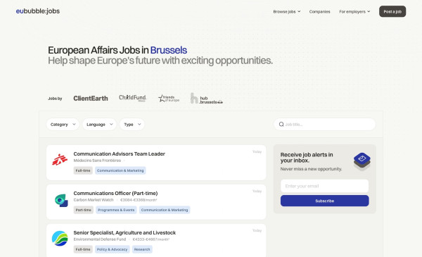 Jobs in Brussels