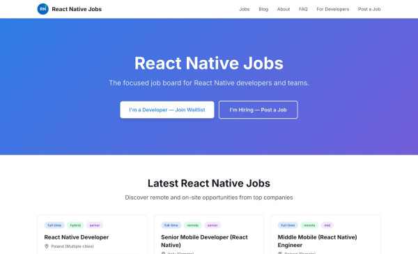 ReactNative Jobs