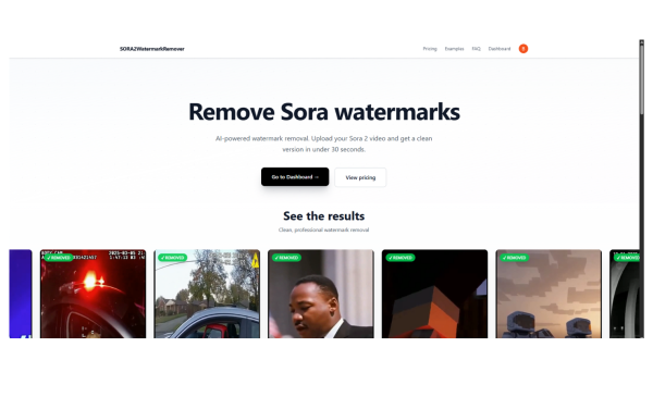 Sora 2 Watermark Remover