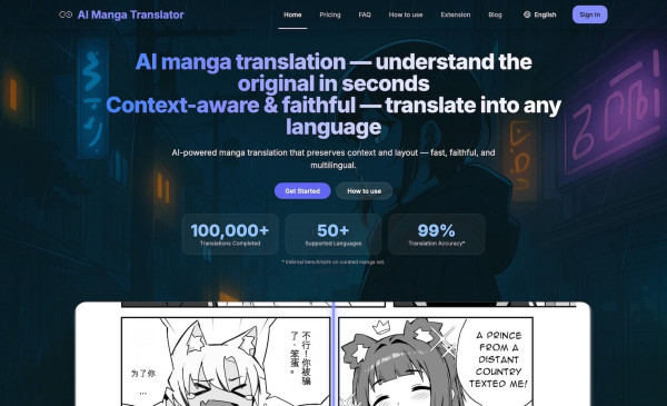 AI Manga Translator