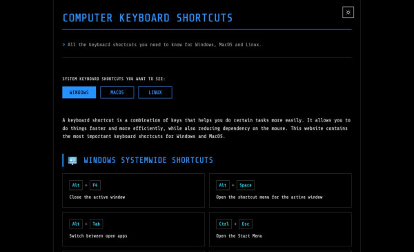 Computer Keyboard Shortcuts
