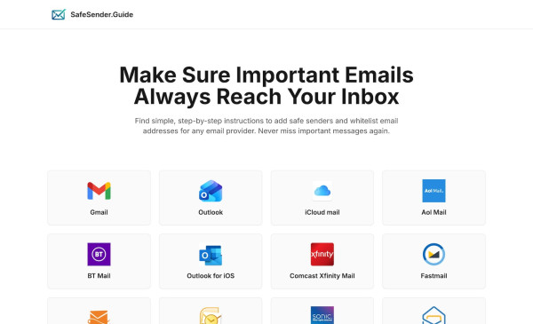 Safe Sender Guide