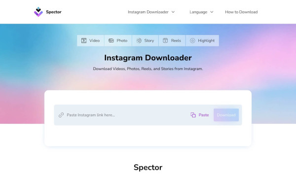 Spector Instagram Downloader