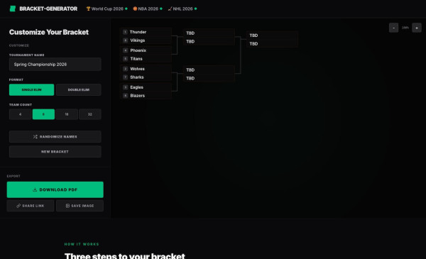 Bracket Generator