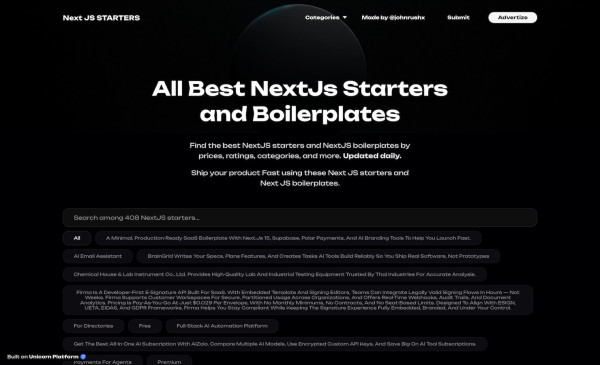 NextJs Starters