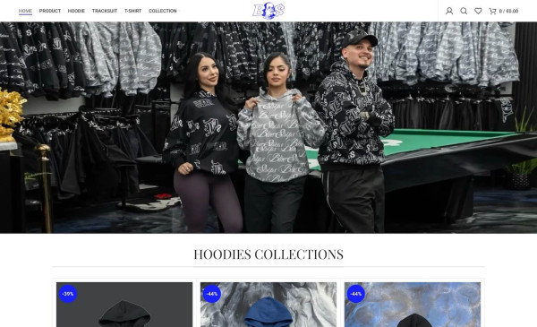 Blue Strips LA clothing