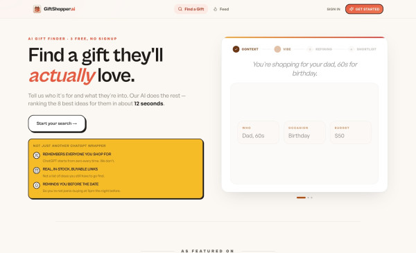 GiftShopper ai