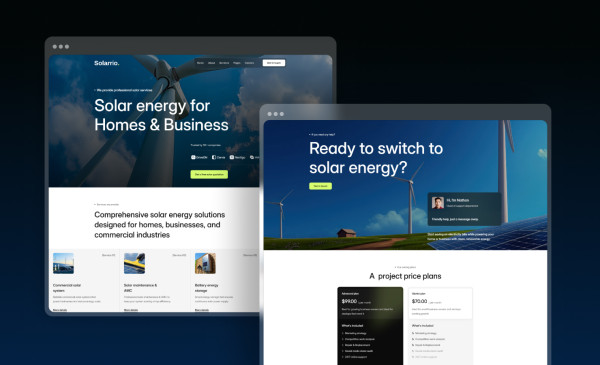 Solarrio Framer Template