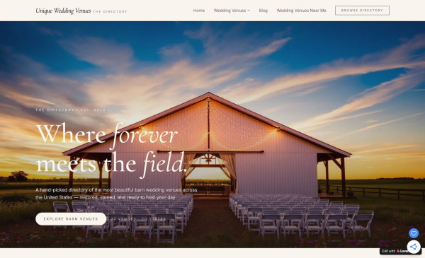 Unique Wedding Venues USA