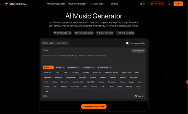 CreateMusicAI