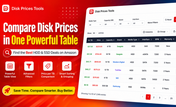 Disk Prices Tools