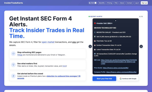 Insider Trade Alerts