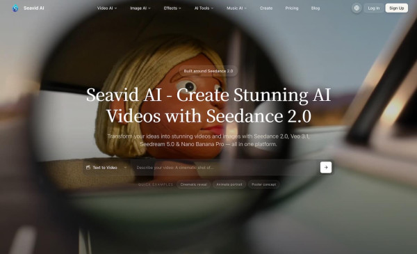 Seavid AI Seedance Video Generator