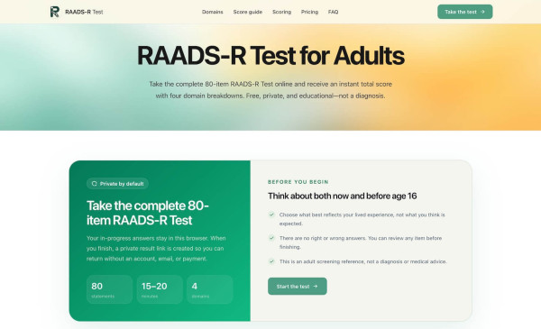 RAADS R Test