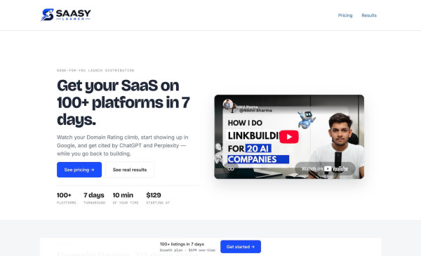Saasy Launch