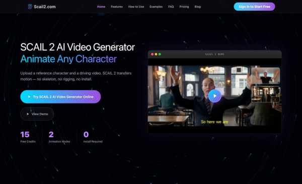 Scail AI Video Generator