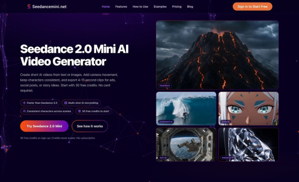 Seedance Mini AI Video Generator