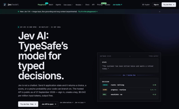Jev AI Model TypeSafe
