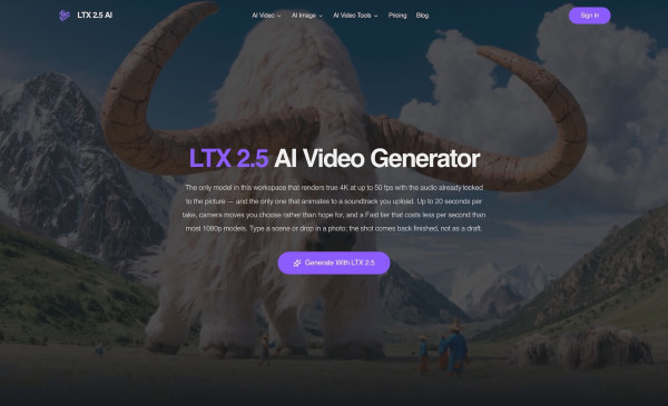 ltx 25 AI Video Generator
