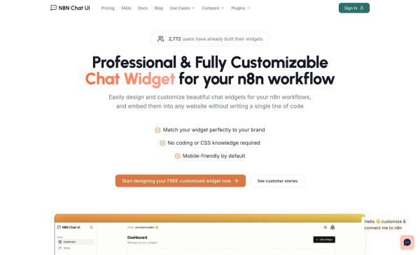 N8N Chat UI