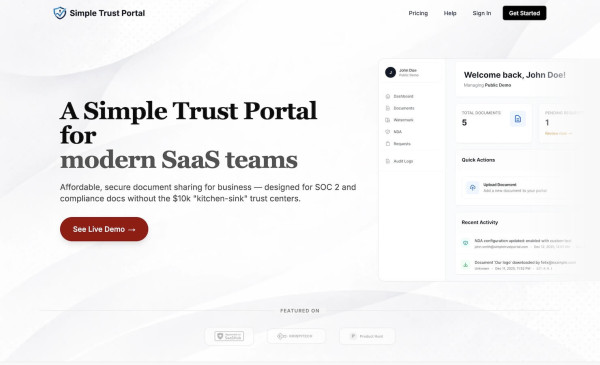 Simple Trust Portal