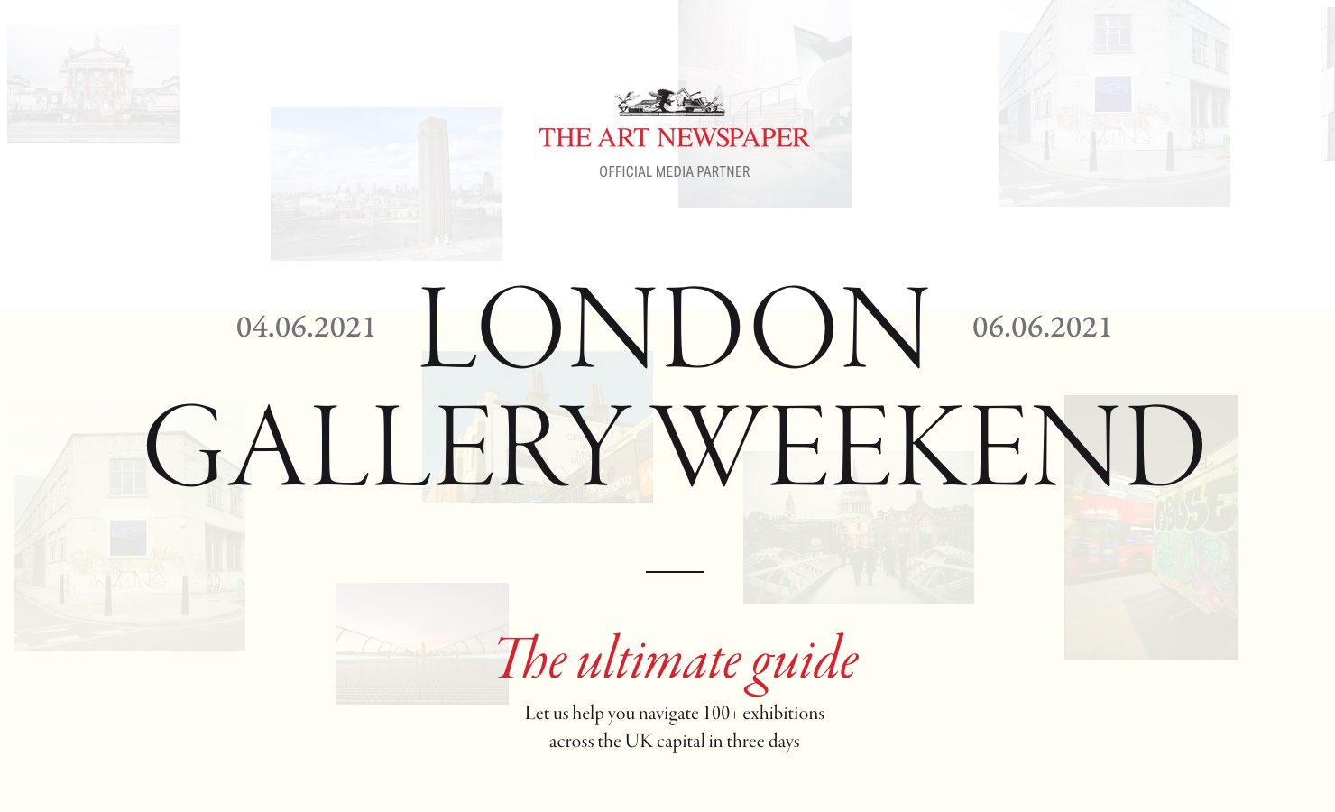 London Gallery Weekend 2021