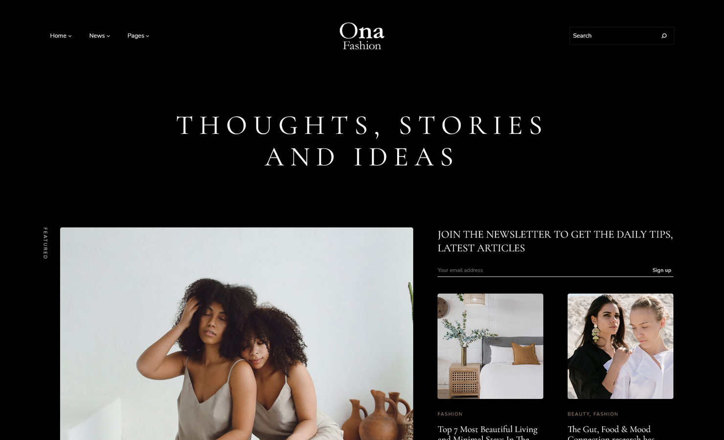 Ona Full Site Editing WordPress Theme