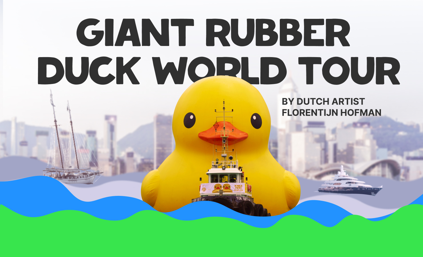 Giant rubber duck world tour