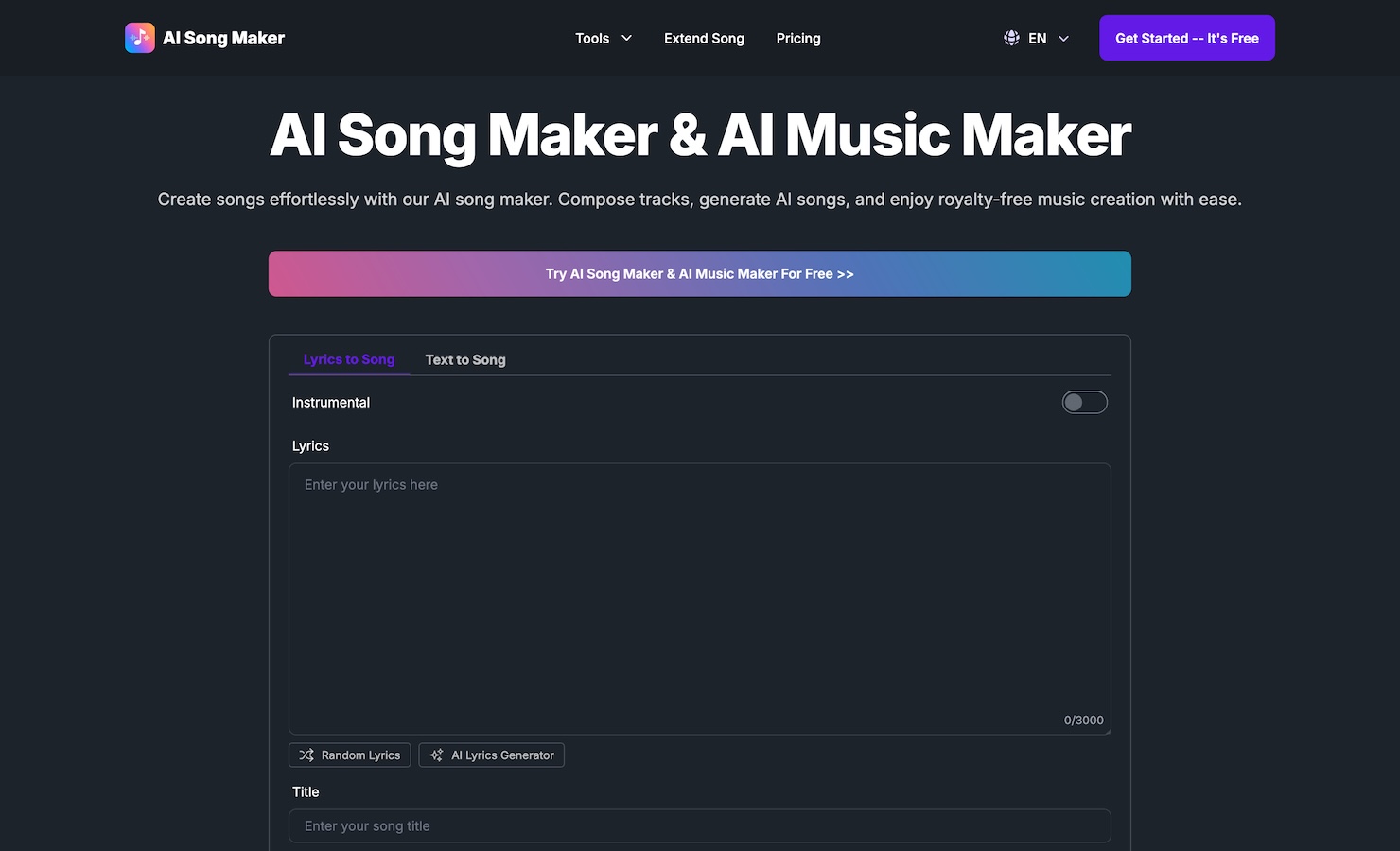 AI Song Maker
