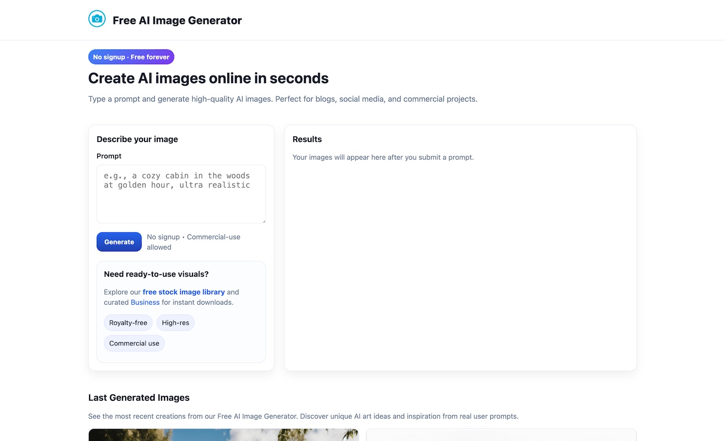 Free AI Image Generator
