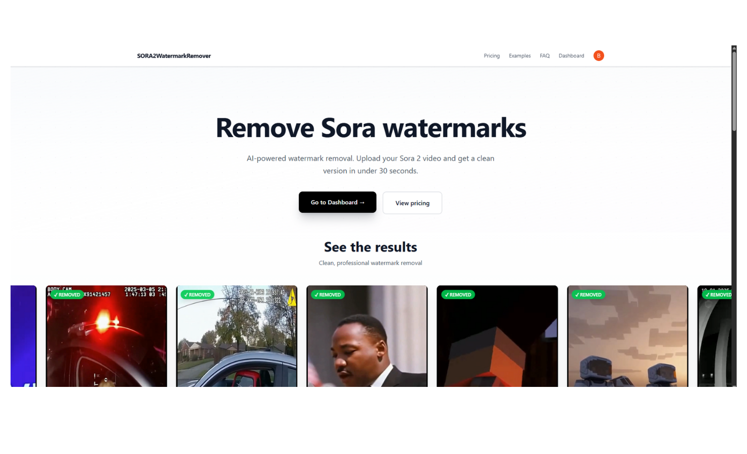 Sora 2 Watermark Remover