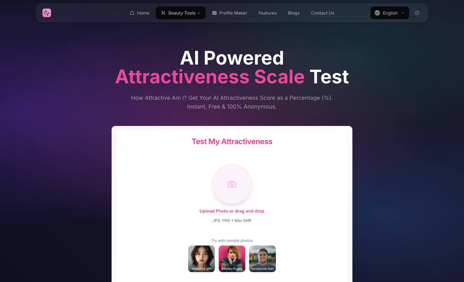 attractiveness scale