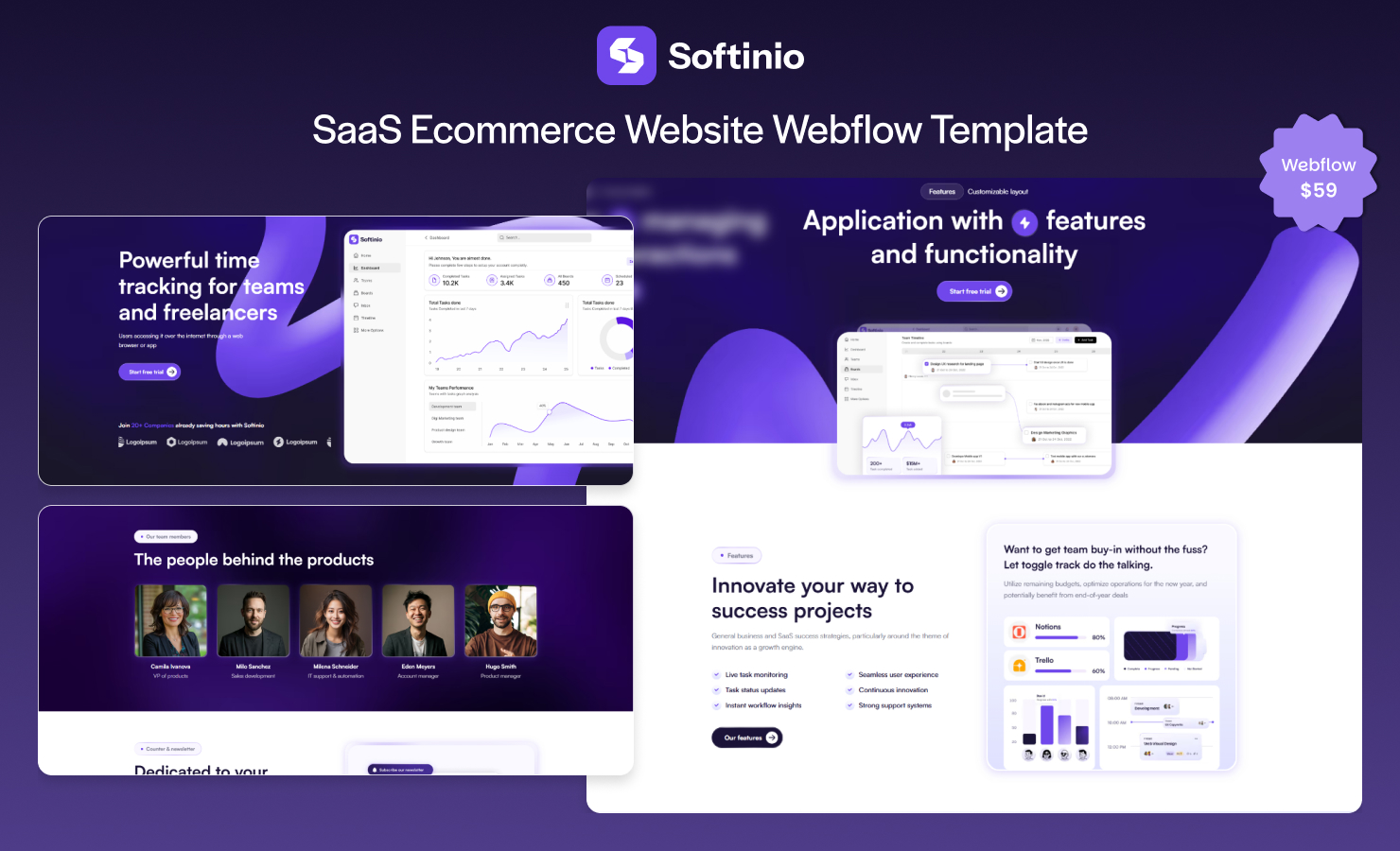 Softinio Webflow Template