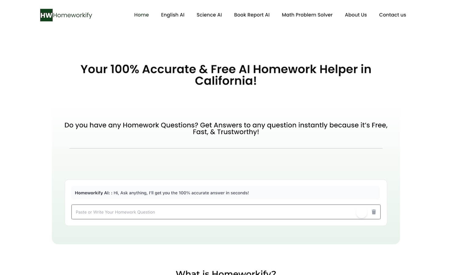 Homeworksify