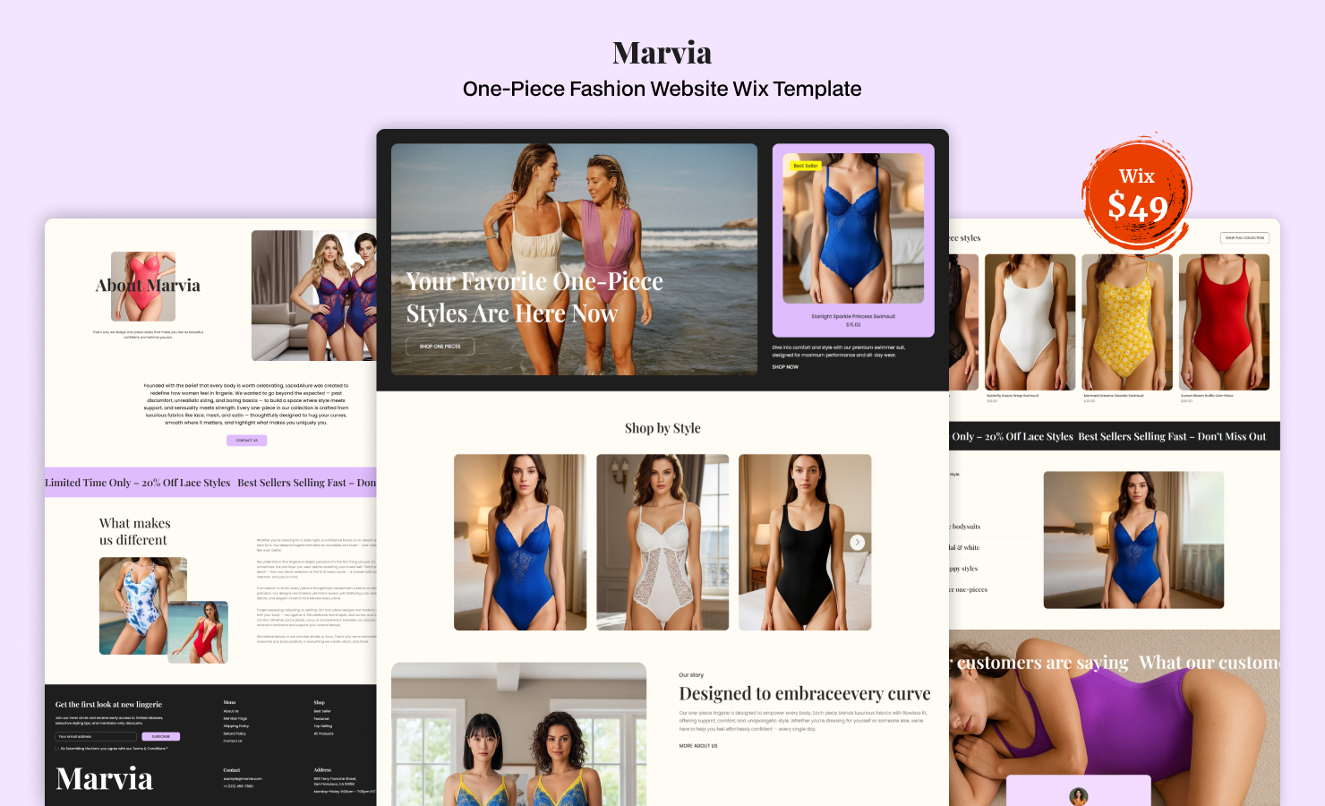 Marvia Wix Template