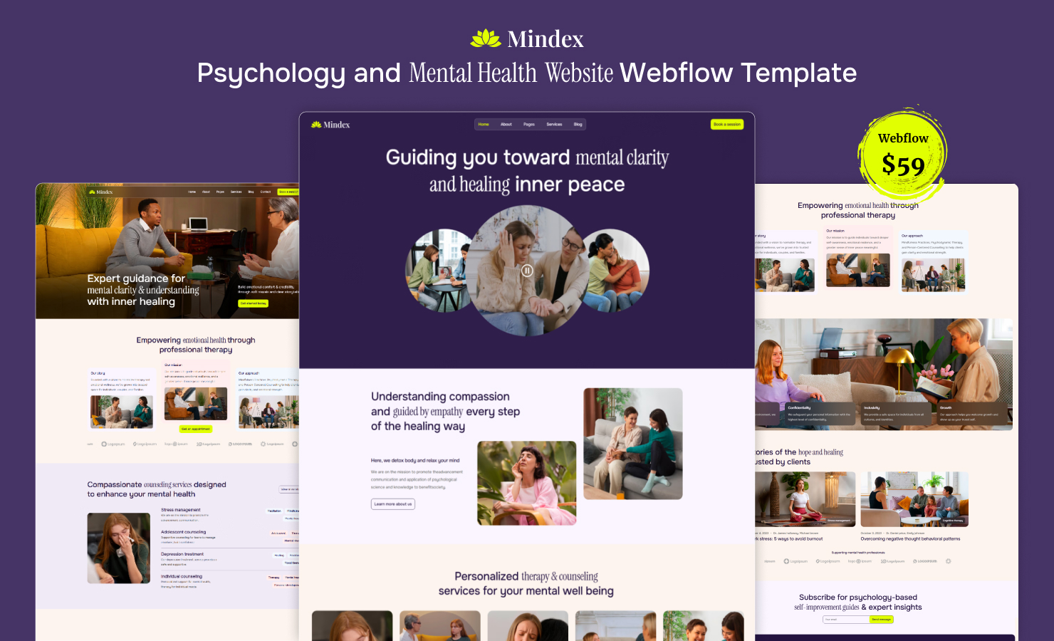 Mindex Webflow Template