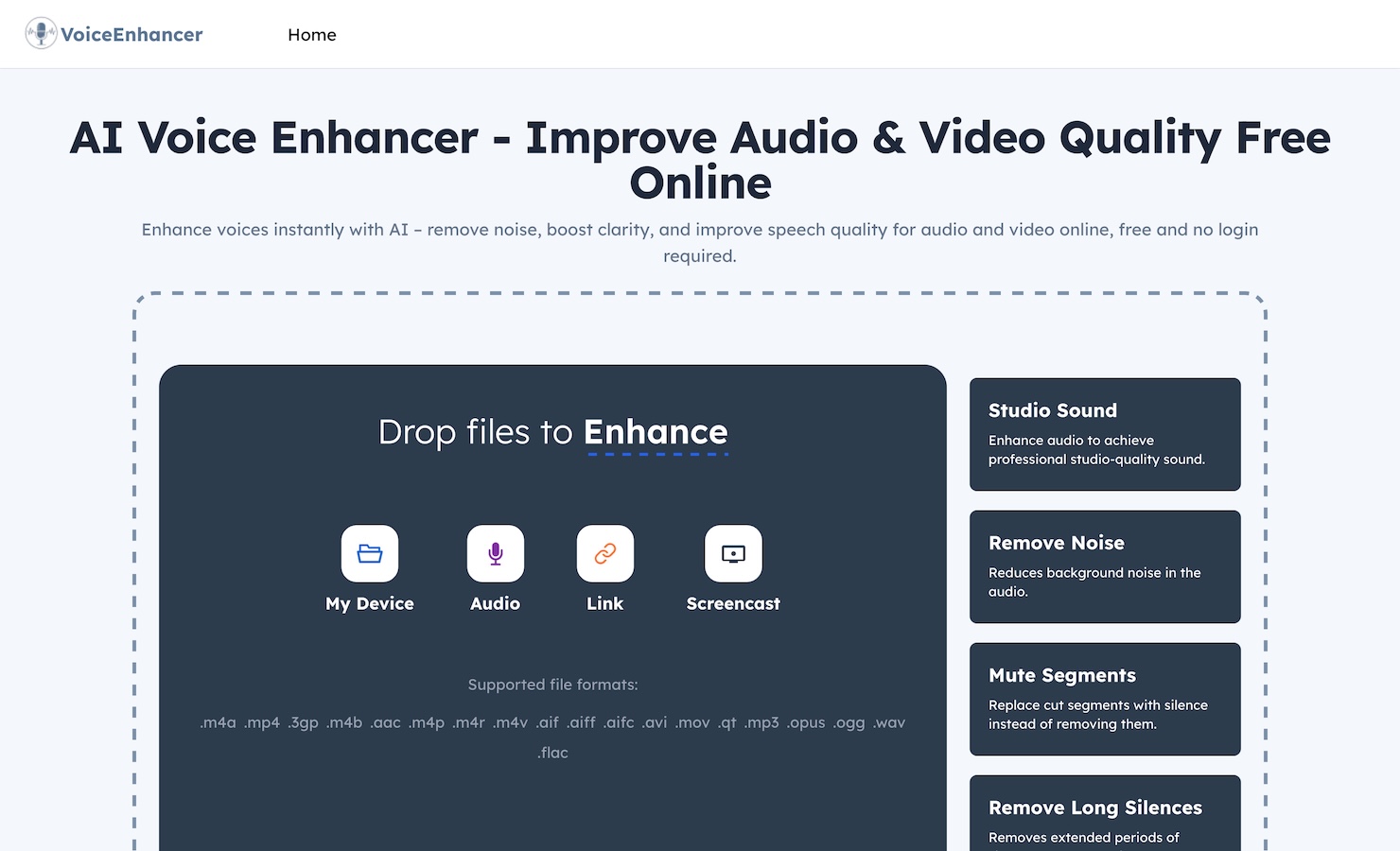 AI Voice Enhancer Free