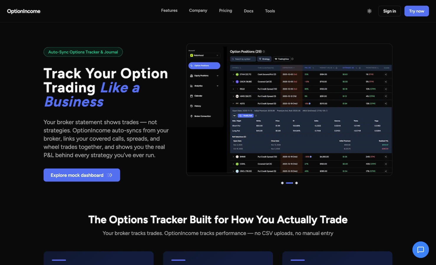 OptionIncome
