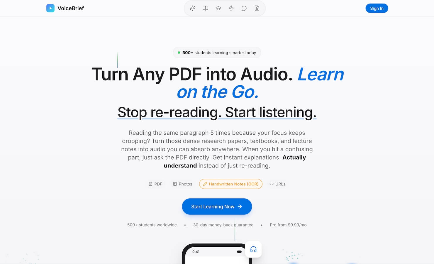 VoiceBrief Io
